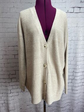 Altar’d State size medium cream colored oversized cardigan sweater
